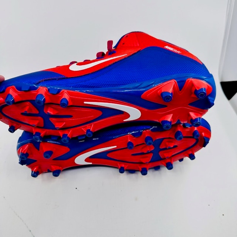 Nike Alpha Pro 2 TD 3/4 Mid Football Cleats 729444-604 Red Blue Mens 13