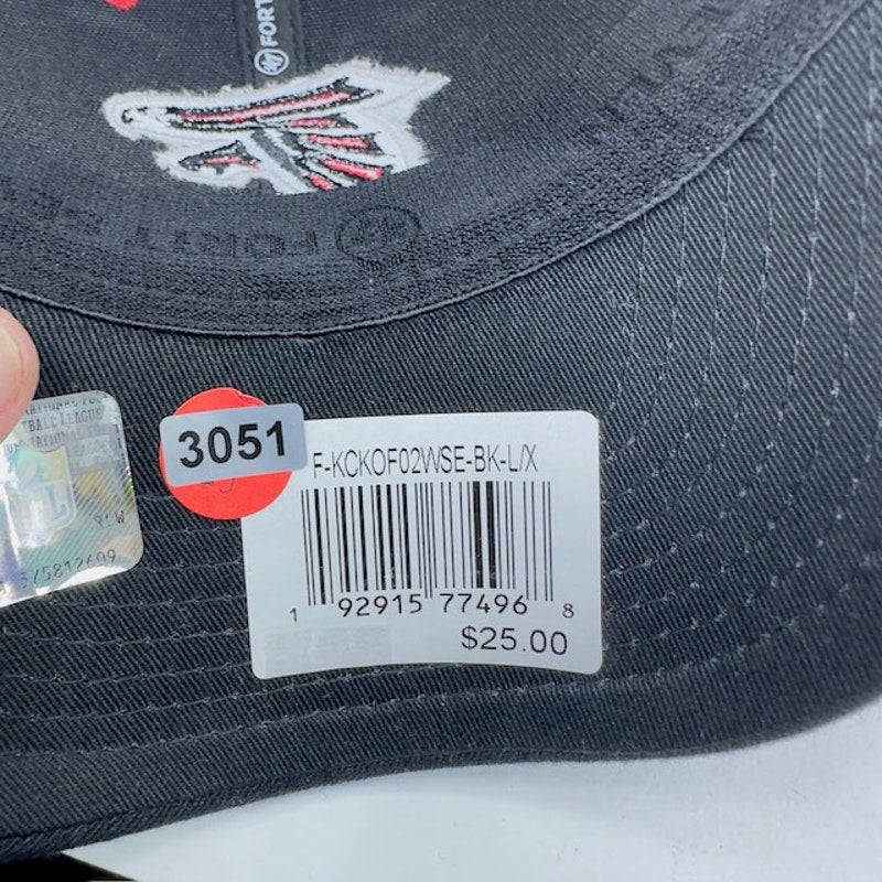 '47 Brand Contender NFL Atlanta Falcons Stretch Fitted Hat Hat Black Mens L/XL