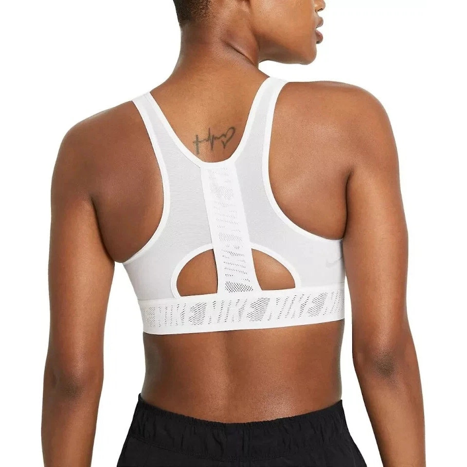Nike Swoosh UltraBreathe Padded Sports Bra CZ4439-100 Womens White Size M