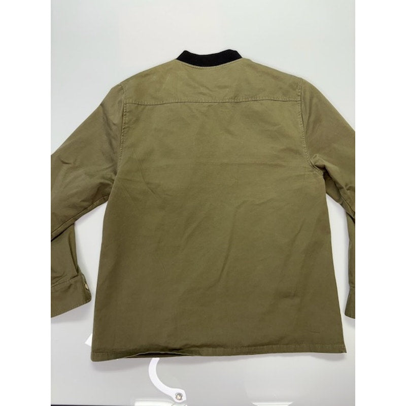 Sovereign Code Bomber Jacket Zip-Up Chest Flap Pocket Olive Green Mens Size L