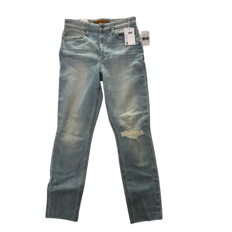 Joe's The Charlie High-Rise Skinny Jeans Distressed Blue Womens Size 25