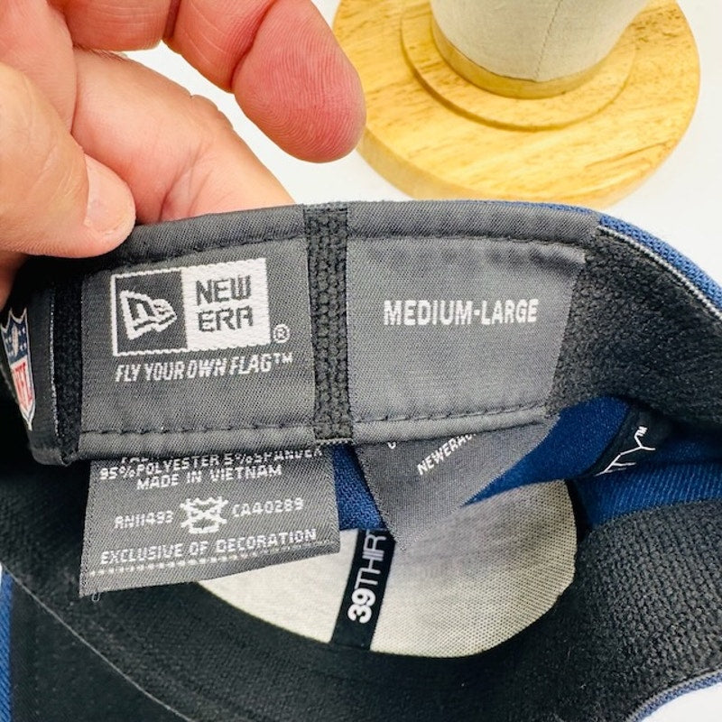 New Era 89Thirty Seattle Seahawks NFL A-Frame Cap Navy Blue Mens Size M/L