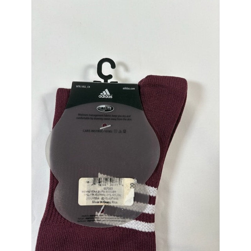 Adidas Copa Zone Cushion OTC Soccer Socks 1 Pair Maroon/White Mens Size 6-12