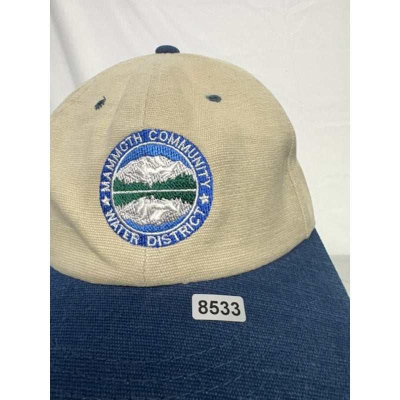 Yupoong Mammoth Community Water District Strapback Hat Cream/Blue Unisex OS