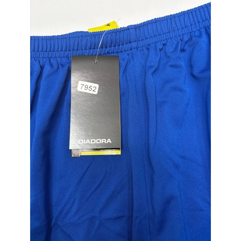Diadora Diadry Brasil Shorts Elastic Waist Pull-On Blue/White Womens Size XL