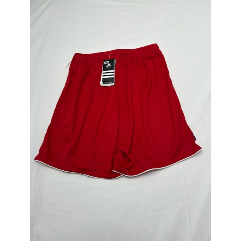 Adidas Football Soccer Shorts Clima365 Elastic Waist Red/White Mens Size L