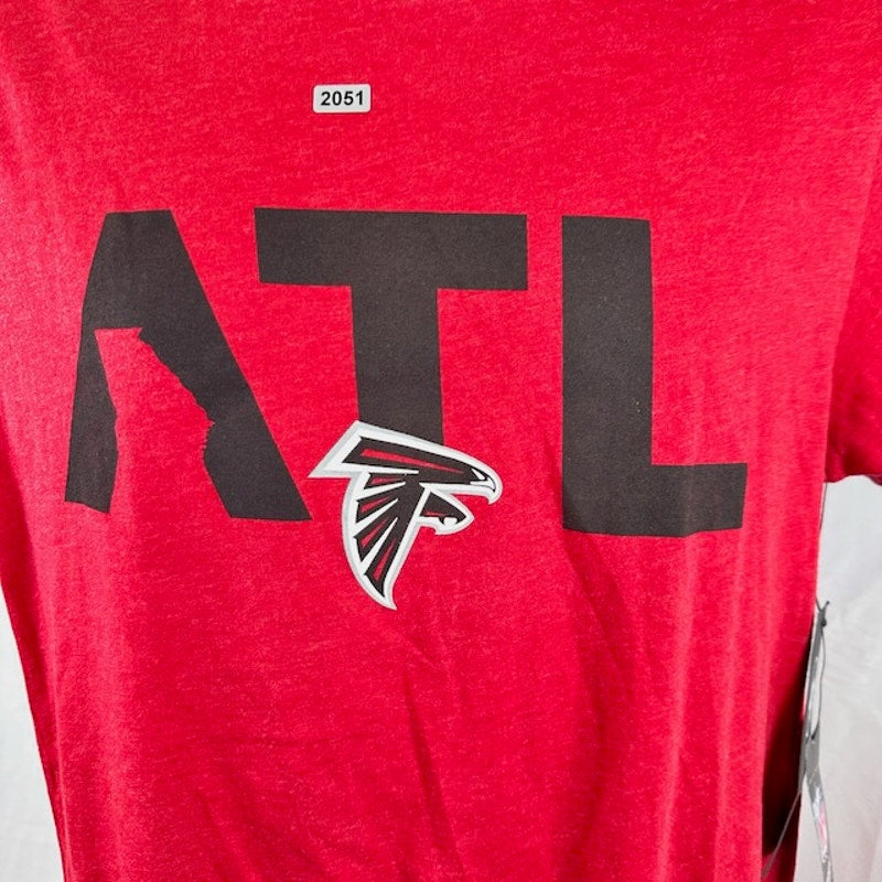 '47 NFL Atlanta Falcon Tee Shirt Short Sleeve Graphic Print Red Mens Size S