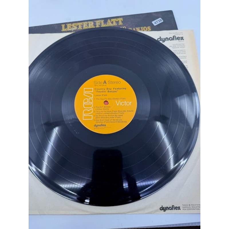 Lester Flatt – Country Boy Featuring Feudin' Banjos 1973 Vinyl Album Record