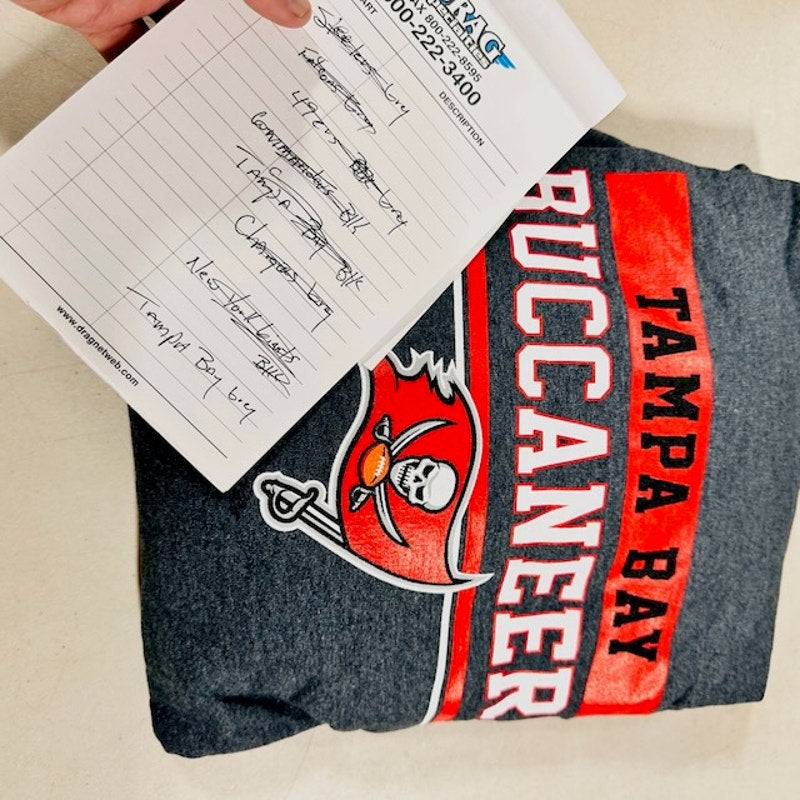Campus Colors Tampa Bay Buccaneers Hoodie Sweatshirt Gray Mens Size XL