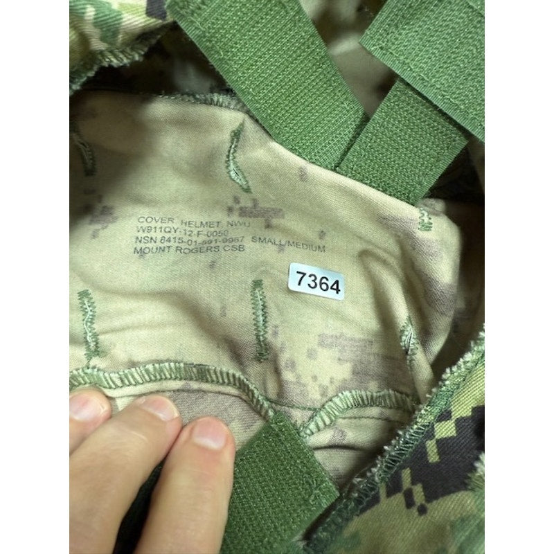 Mount Rogers CSB USN NWU Type III Helmet Cover Camouflage Green Size S/M