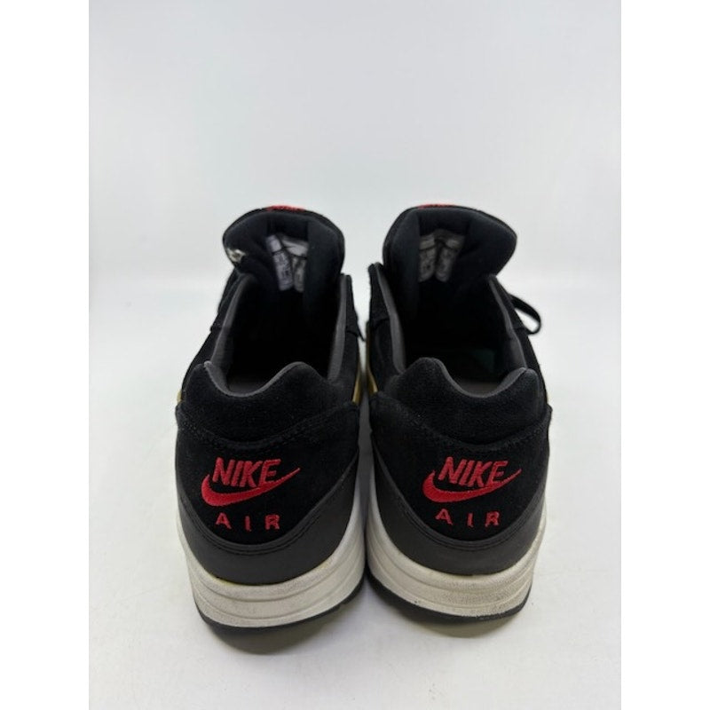 Nike Air Max 1 Sneaker Lace-Up Shoes 512033-076 Gold Hyper Red Mens Size 12