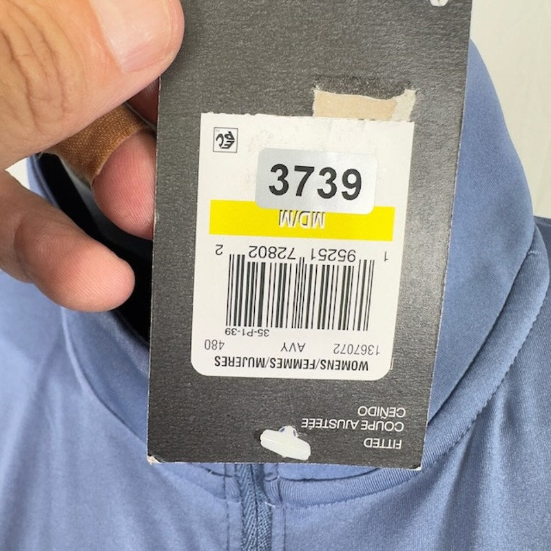 Under Armour UA Full-Zip Jacket Long Sleeve Mock Neck Fitted Light Blue M