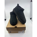 UGG Classic Ultra Mini Shearling Booties Slip-On Casual Black Womens Size 9