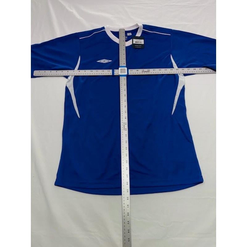 Umbro Azul Jersey Shirt Short Sleeve Crewneck Royal Blue/White Mens Size S