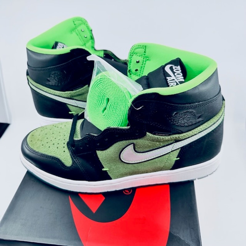 Nike Jordan 1 Retro High OG Sneakers Shoes CK6637-002 Zoom Zen Green Mens 10