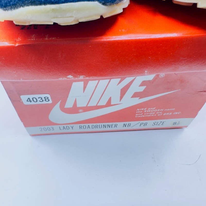 2003 Nike Vintage Nike Roadrunner Running Shoes Swoosh Lace-Up Blue Womens 8.5