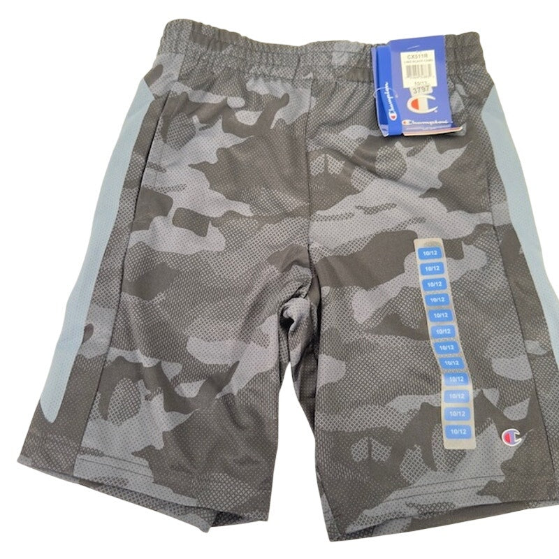 Champion Limo Sweat Shorts Pull On Pockets Camouflage Black Boys 10/12