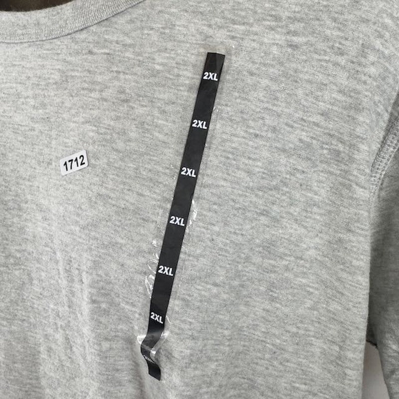 Diesel Short Sleeve T-Shirt Gray Mens Crew Neck Cotton Gray Mens Size Size 2XL