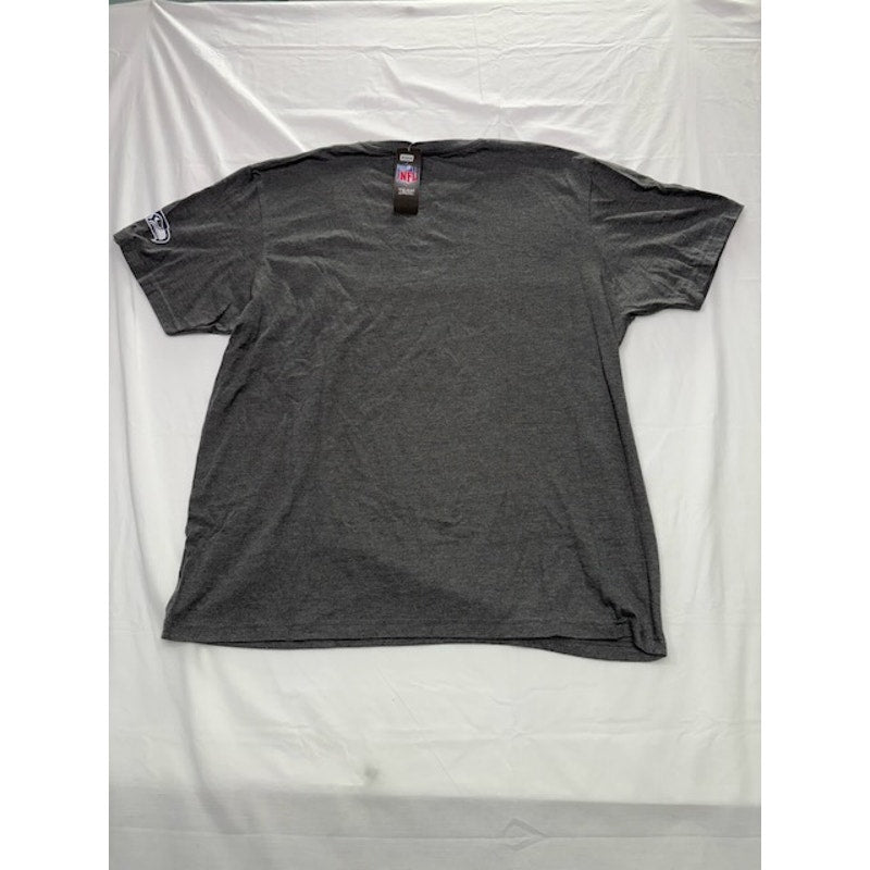 Majestic Seattle Seahawks NFL Interception T-Shirt Triple Peak Gray Size XL