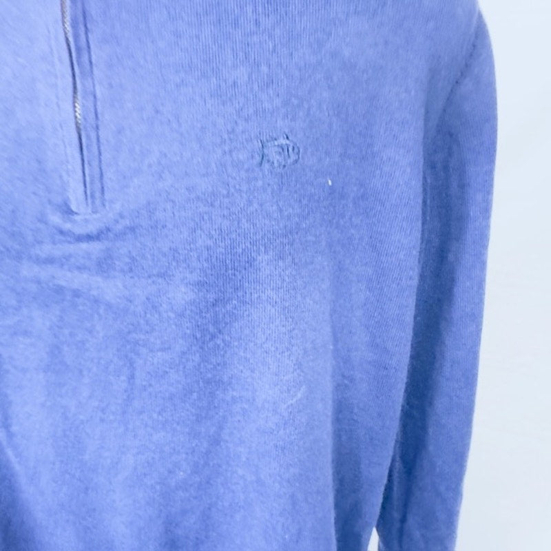 Southern Tide Pacific Quarter Zip Sweater Long Sleeves Navy Blue Mens M