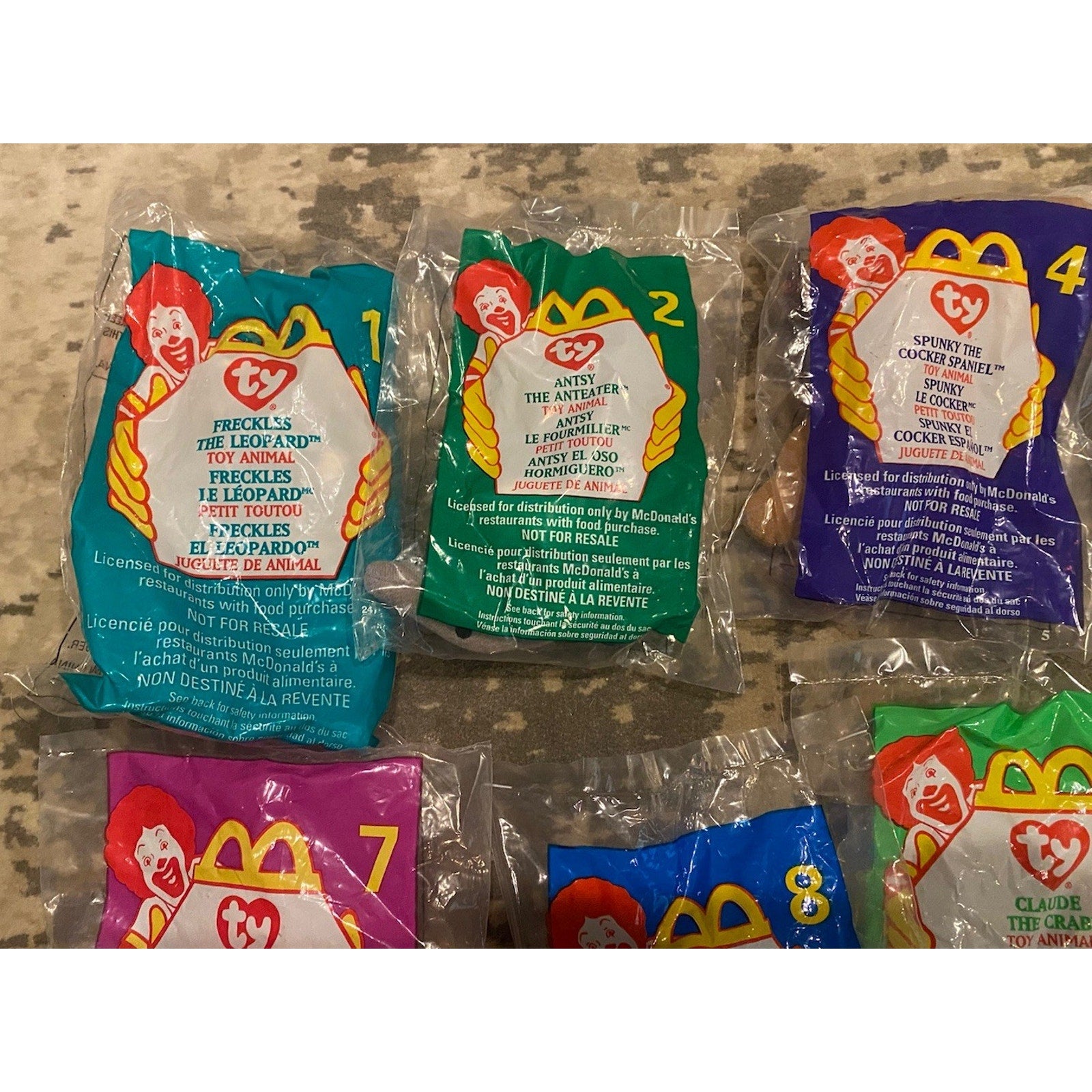 McDonald’s 1999 TY Beanie Babies 1-12; Missing 3
