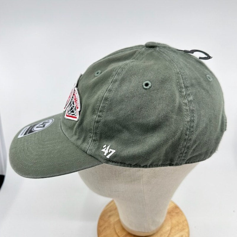 '47 Brand Atlanta Hawks Diamond Patch Clean Up MF Cap Dark Green Mens One Size
