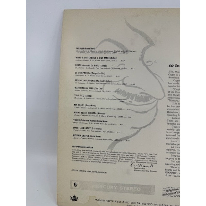 Xavier Cugat – Cugat's Golden Goodies 1963 Vinyl Album Record