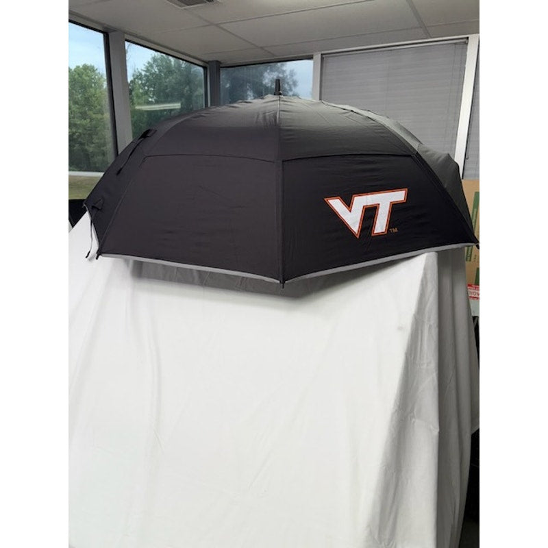 Weatherman Golf Umbrella w/ Cover Heavy Duty VT Logo Camping Beach Black 68"