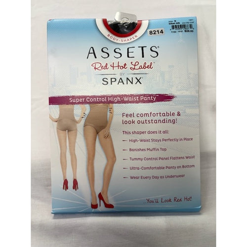ASSETS Red Hot Label by Spanx Super Control High-Waist Pantie Black Size 6