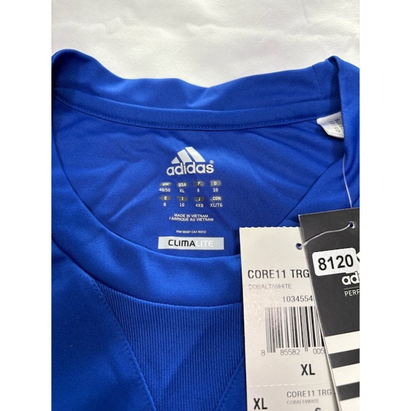 Adidas Core 11 Training Soccer Jersey Unisex Cobalt/White Stripes Size XL