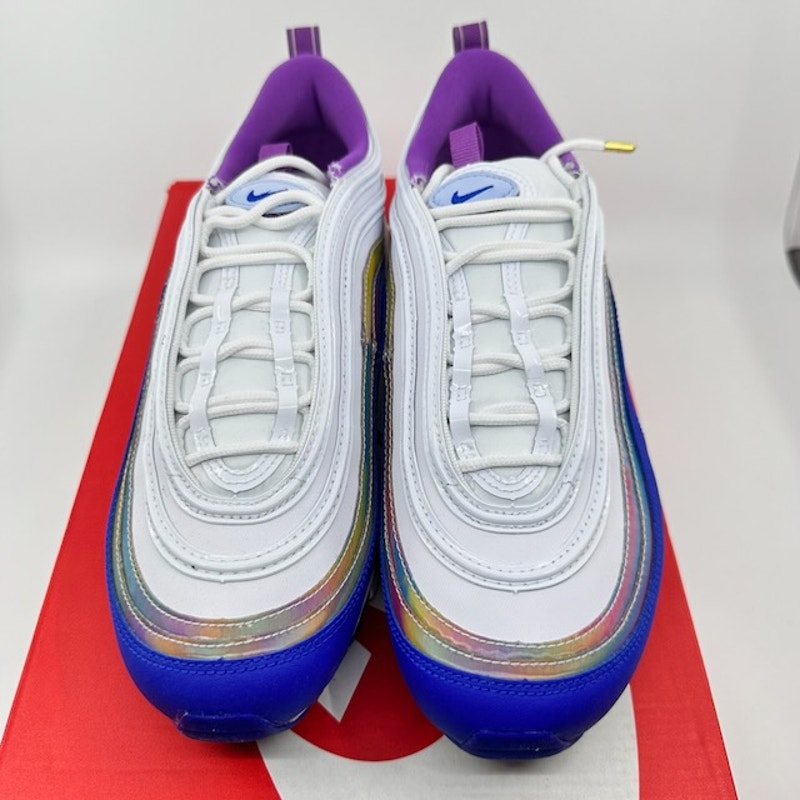 Nike Air Max 97 QS 2020 Easter Shoes CJ0591-100 White Purple Nebula Mens Size 7