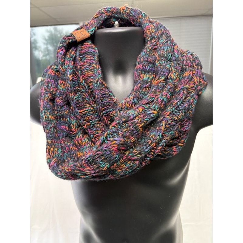 C.C Exclusives Knit Infinity Scarf Chunky Winter Loop Cozy Multicolor One Size