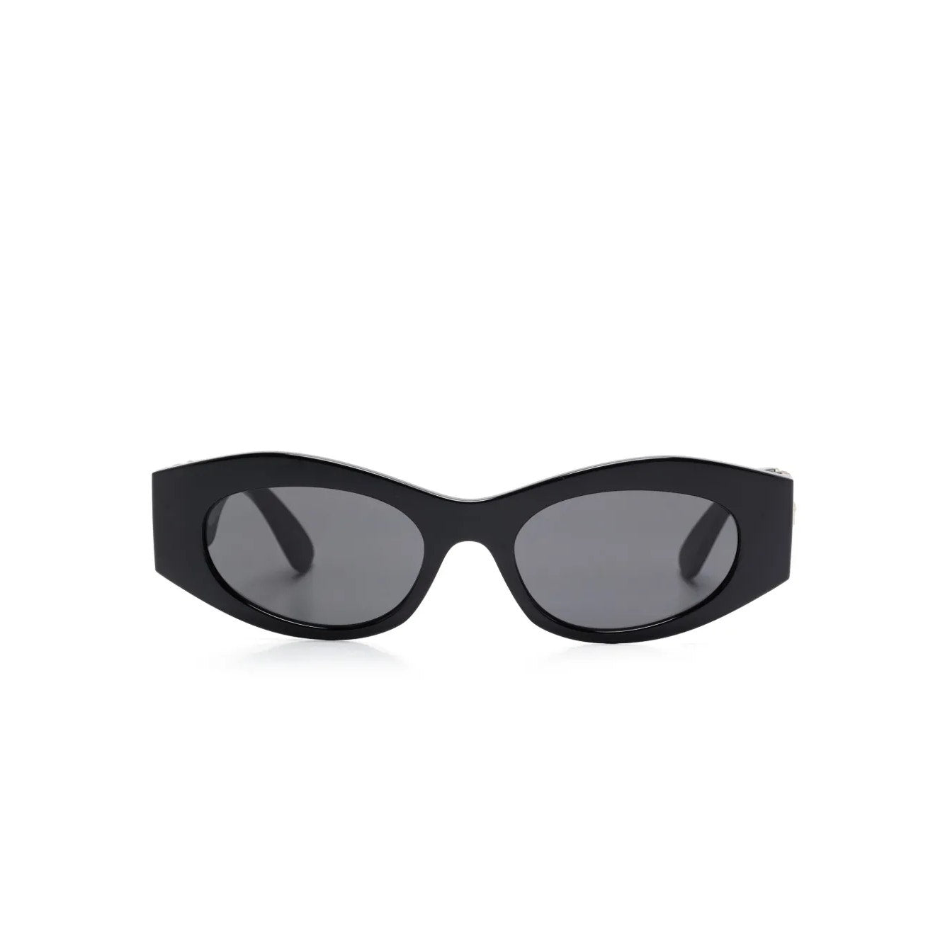 Versace Sunglasses Medusa Head Logo Gold Tone Black Frame Eyewear Womens OS