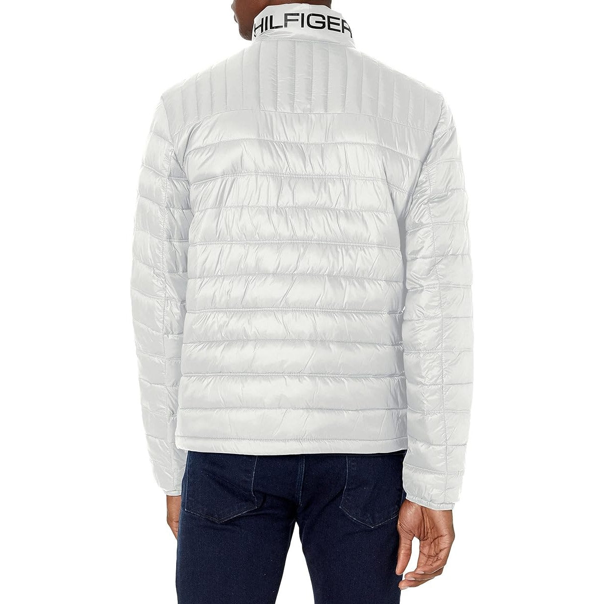 Tommy Hilfiger Quilted Puffer Jacket Packable Jacket Ice Combo Mens Size S