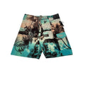 Hard Rock Photo Surf Collage Boardshorts Swim Trunks Multicolor Mens Size 36