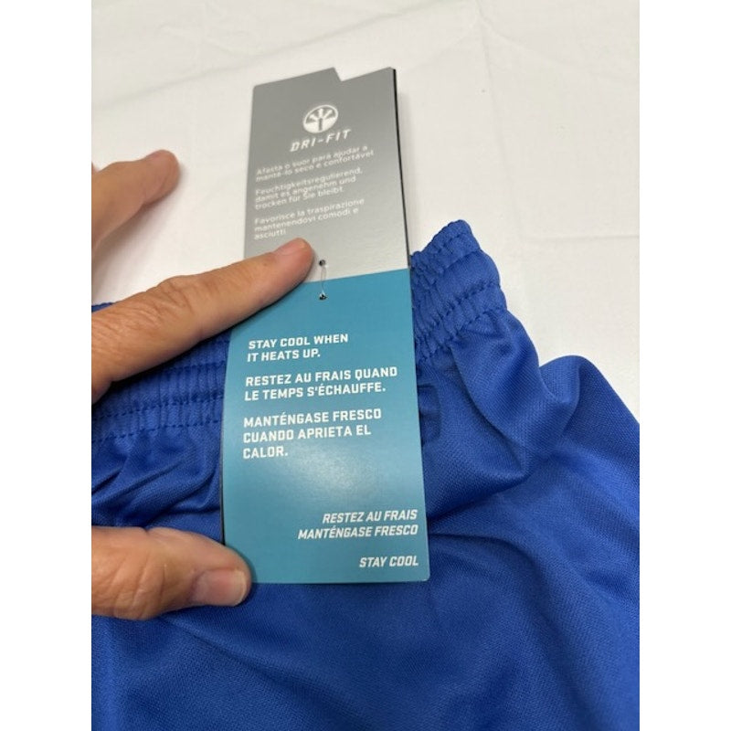 Nike Dri-Fit Football Shorts Elastic Waist Pull-On  Blue/White Mens Size XXL