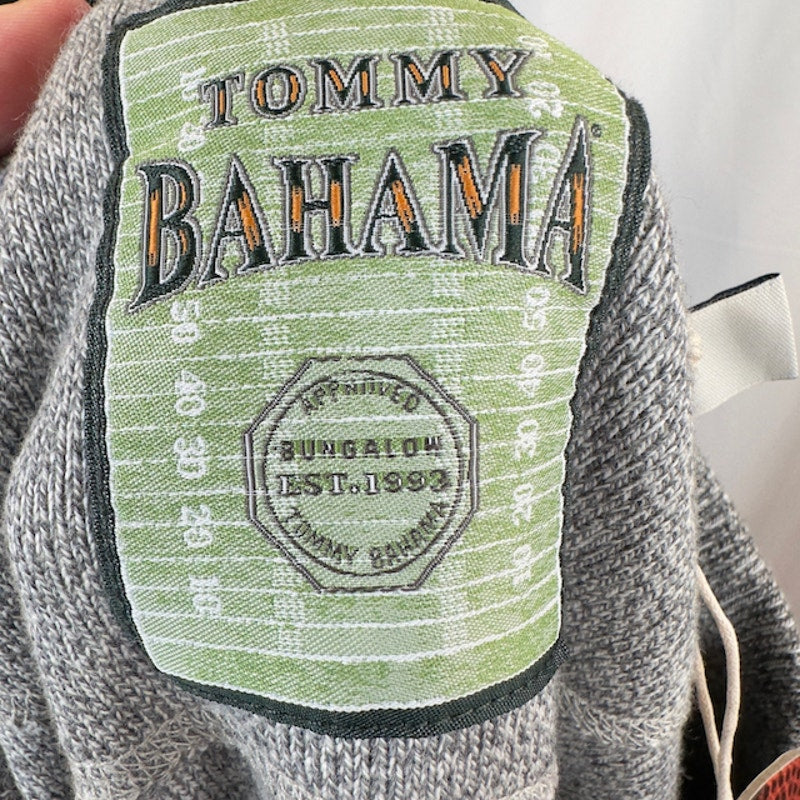 Tommy Bahama NFL Indianapolis Colts Graphic Crewneck Sweater Gray Womens XL