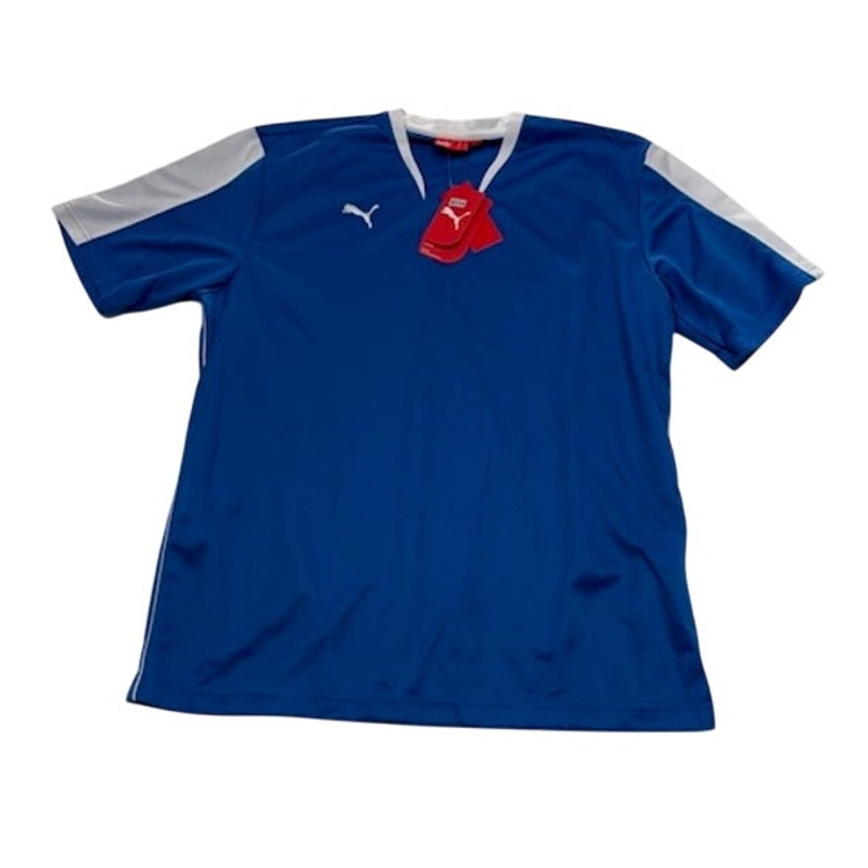 Puma Attaccante Jersey Shirt Short Sleeve Royal Blue/White Mens Size Large