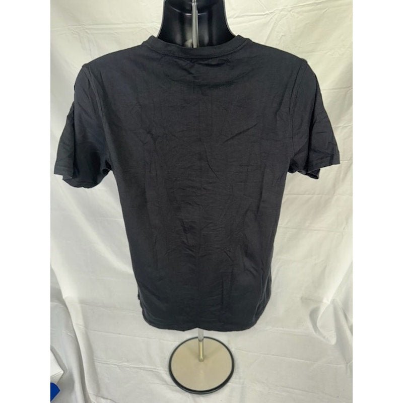 Hickey Freeman New York T-Shirt Short Sleeves Crew Neck Black Mens Medium