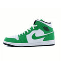 Nike Air Jordan 1 Mid Shoes DQ8426-301 Lucky Green White Black Mens Size 11