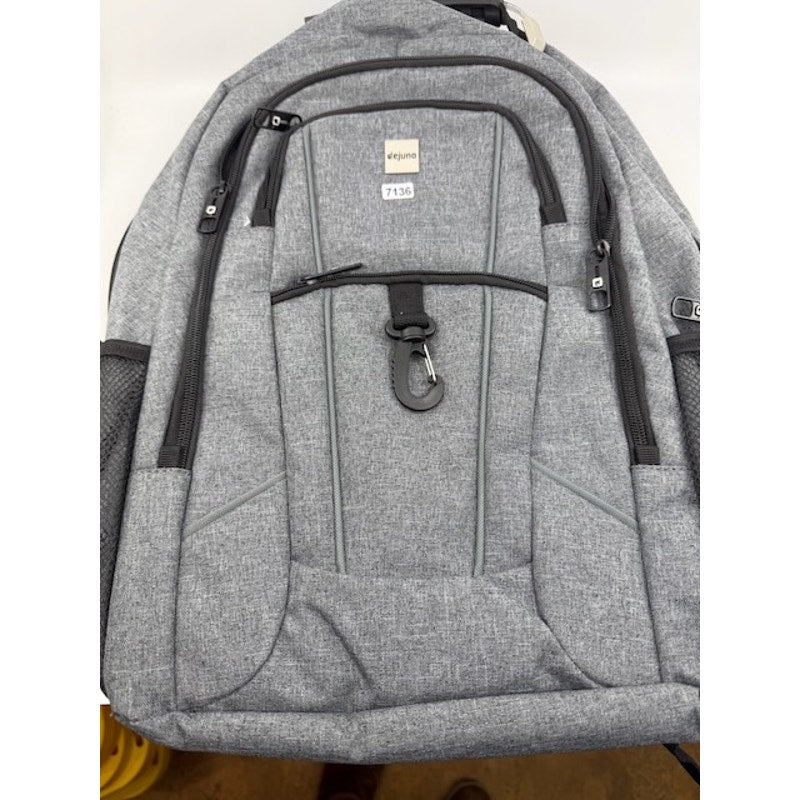 Dejuno Commuter Backpack Checkpoint-Friendly 15.6 Laptop Pocket Heather Grey