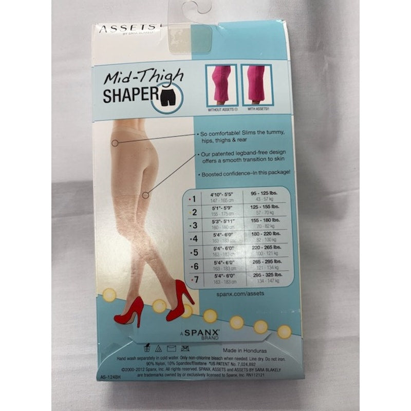 Assets Red Hot Label by Spanx Medium Control Mid-Thigh Shaper Nude Size 5