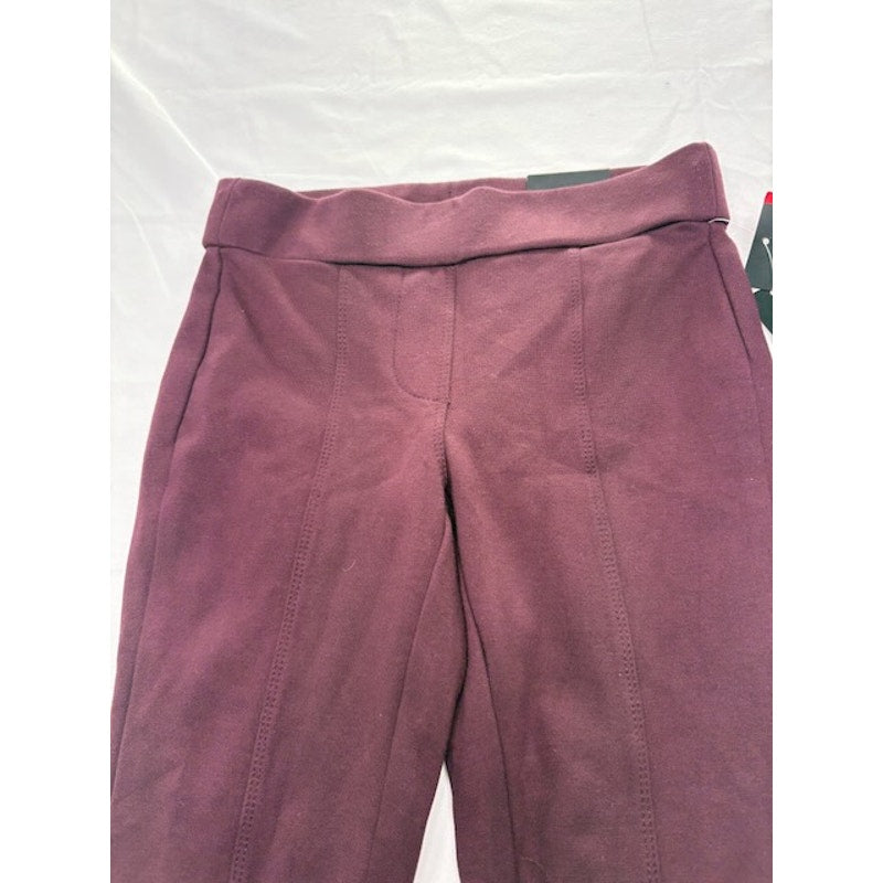 Style&Co Petite Leggings Mid Rise Comfort Waist Stretch Burgundy Size PP
