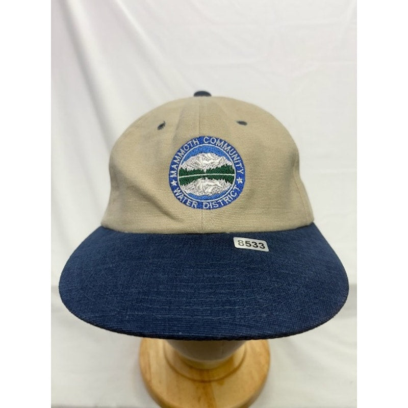 Yupoong Mammoth Community Water District Strapback Hat Cream/Blue Unisex OS