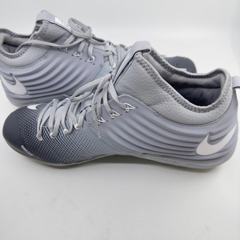 Nike Lunar Vapor Trout Baseball Cleats Lace-Up Sneakers Shoes Gray Mens Size 13