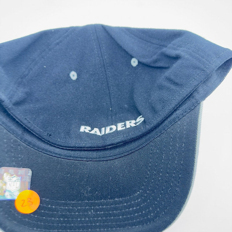 47 Brand Mens Las Vegas Raiders Team Logo Contender OSFA Stretch Fit Black Grey