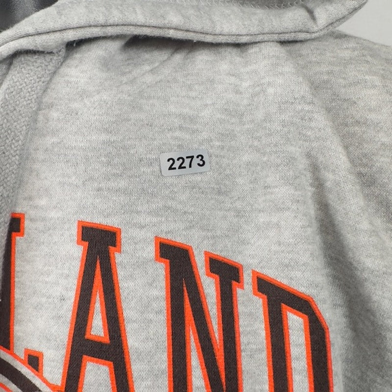 Junk Food NFL Cleveland Browns Football Hoodie Pullover Gray Mens Size Medium