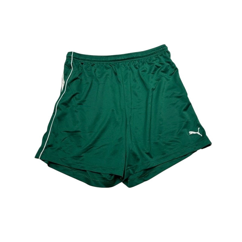 Puma Athletic Sports Shorts Elastic Waist Pull-On Lined Green/White Mens Size XL