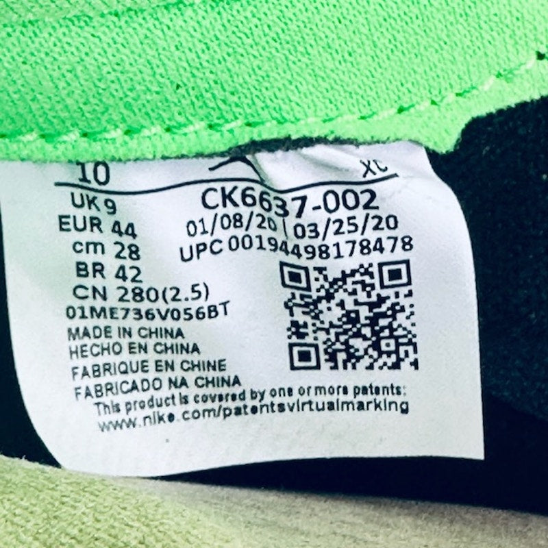Nike Jordan 1 Retro High OG Sneakers Shoes CK6637-002 Zoom Zen Green Mens 10