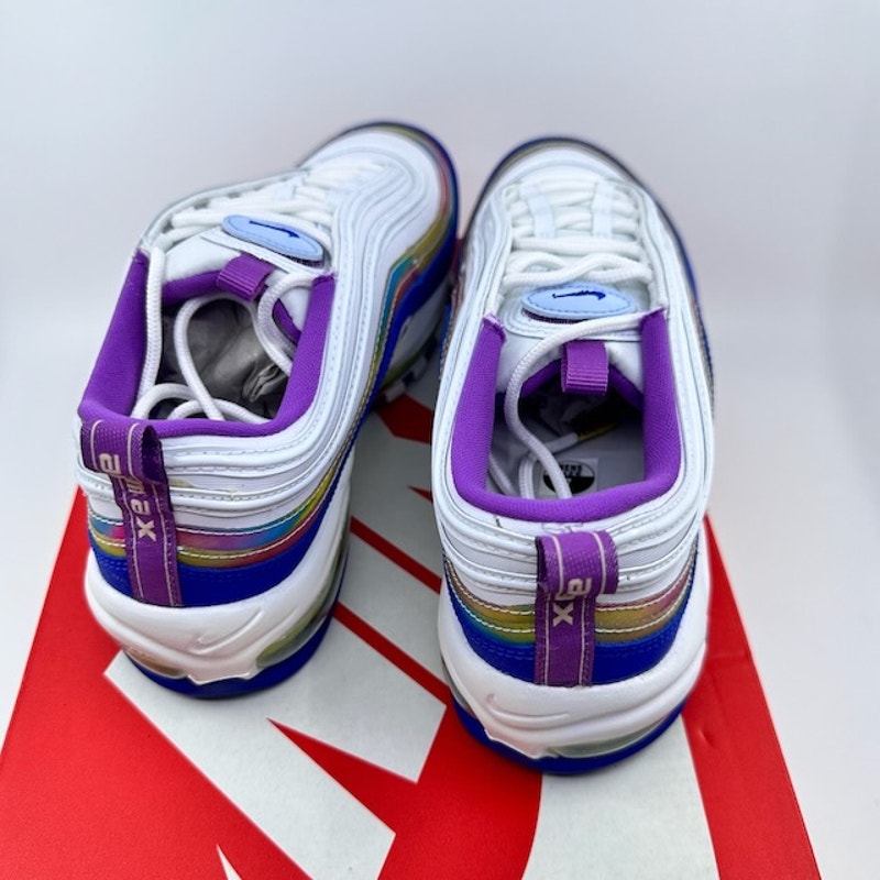 Nike Air Max 97 QS 2020 Easter Shoes CJ0591-100 White Purple Nebula Mens Size 7
